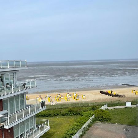 Traumhafte Ferienwohnung - Direkter Meerblick - 50M Zum Strand In Cuxhaven Duhnen In 1A Lage Im Haus Seehuette Exterior foto