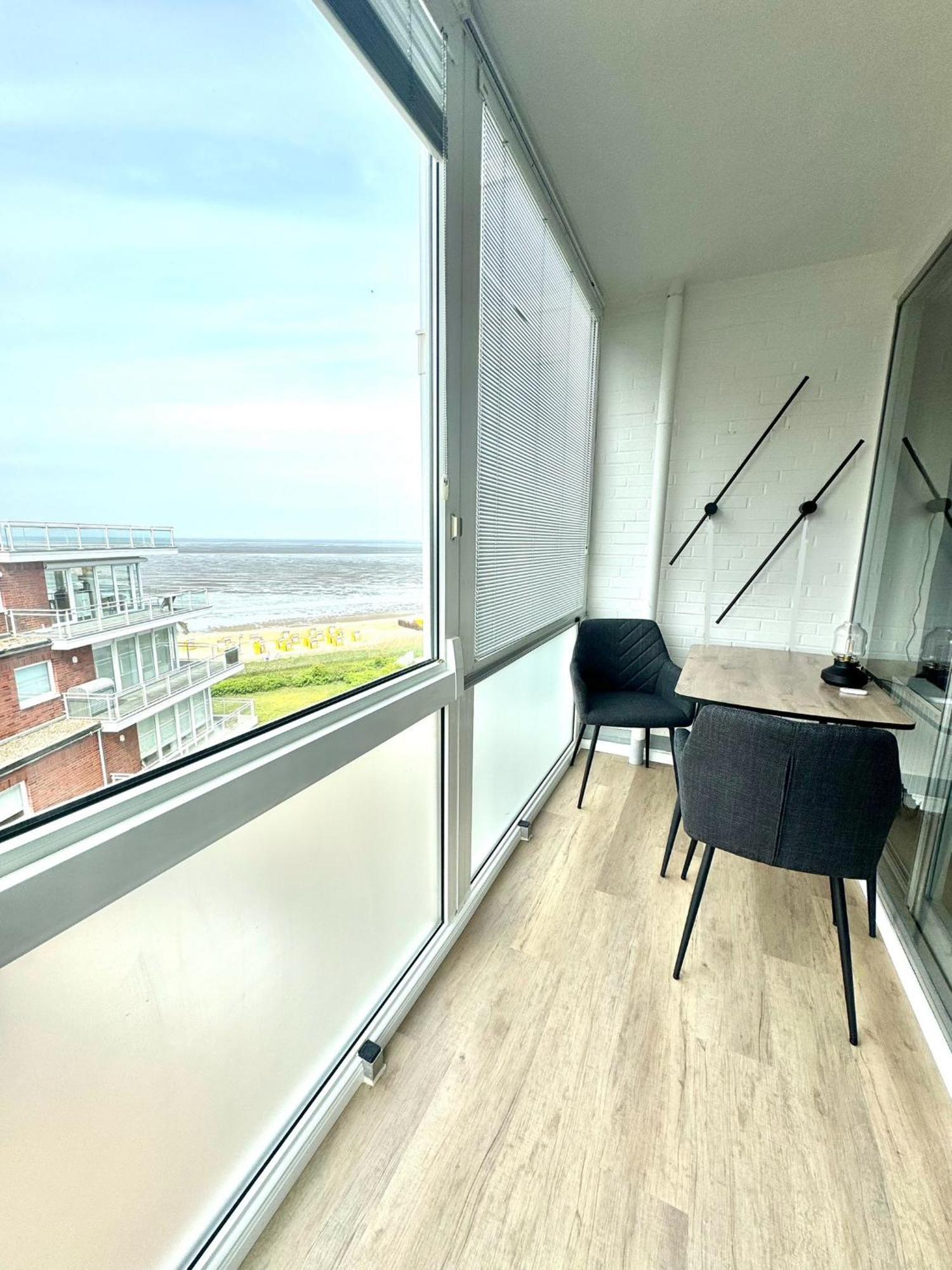 Traumhafte Ferienwohnung - Direkter Meerblick - 50M Zum Strand In Cuxhaven Duhnen In 1A Lage Im Haus Seehuette Exterior foto